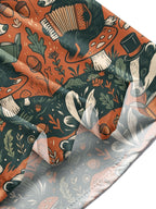 Oceanlyte Men's Long Sleeve Shirt - Vintage Gentleman Badgers With Forest Elements Print with Chest Pocket
