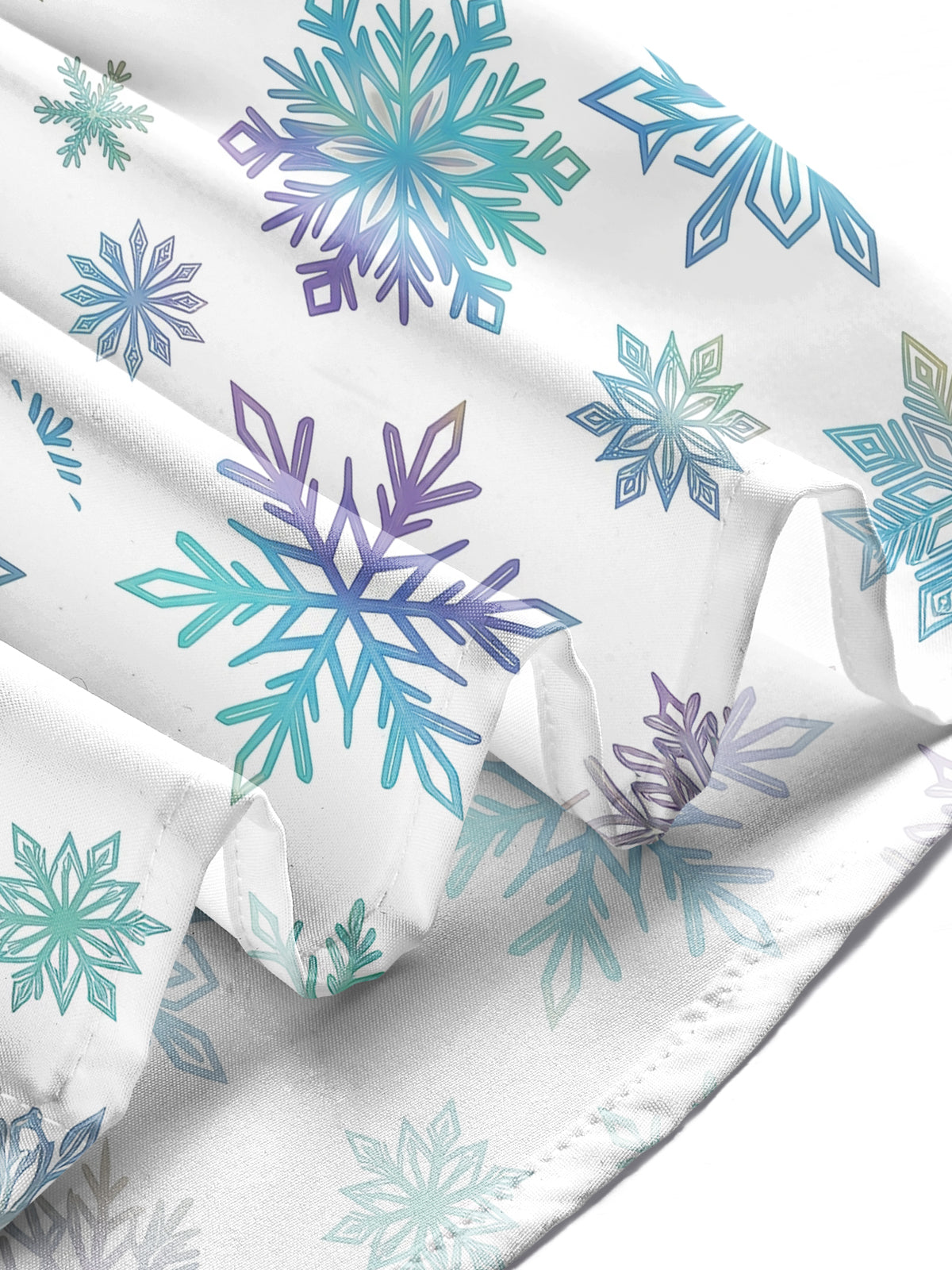 Oceanlyte Men's Printed Snowflake Pattern Long Sleeve Shirt with Chest Pocket