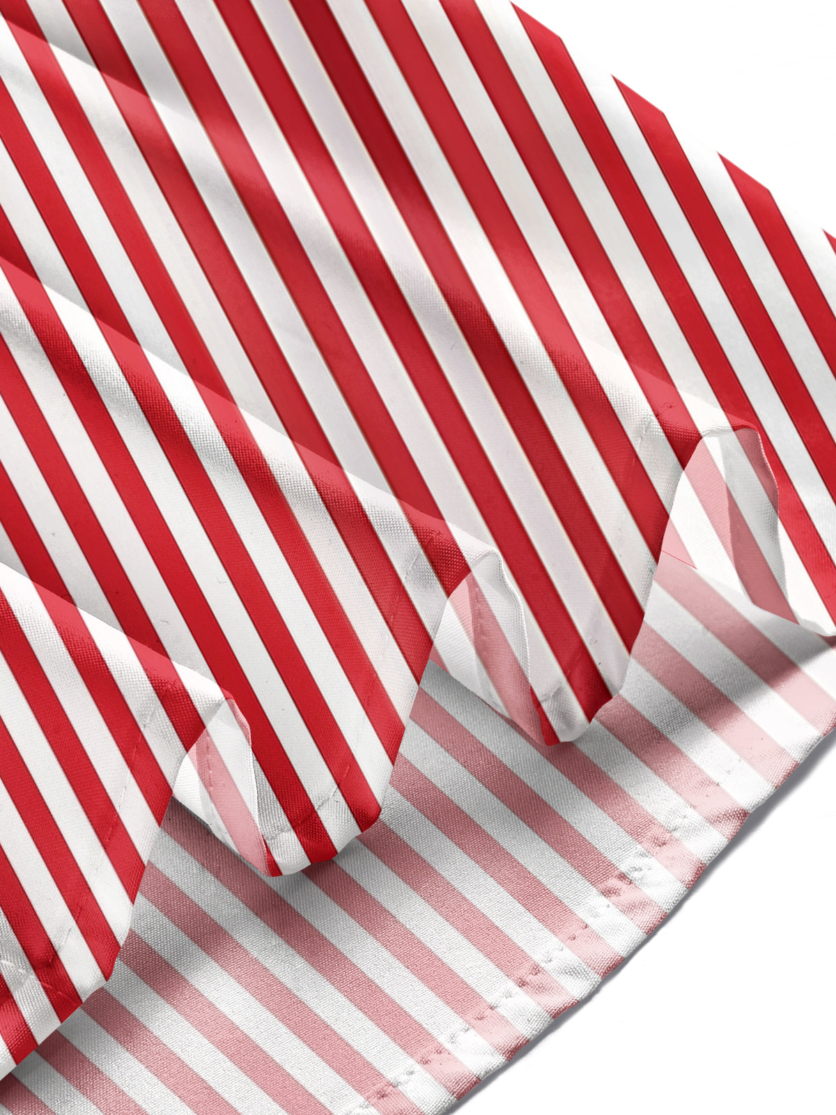 Oceanlyte Men's Striped Candy Cane Print Long Sleeve Shirt with Chest Pocket