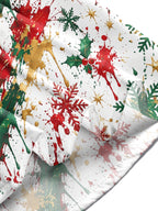 Oceanlyte Men's Printed Christmas Tree And Reindeer Print Long Sleeve Shirt with Chest Pocket