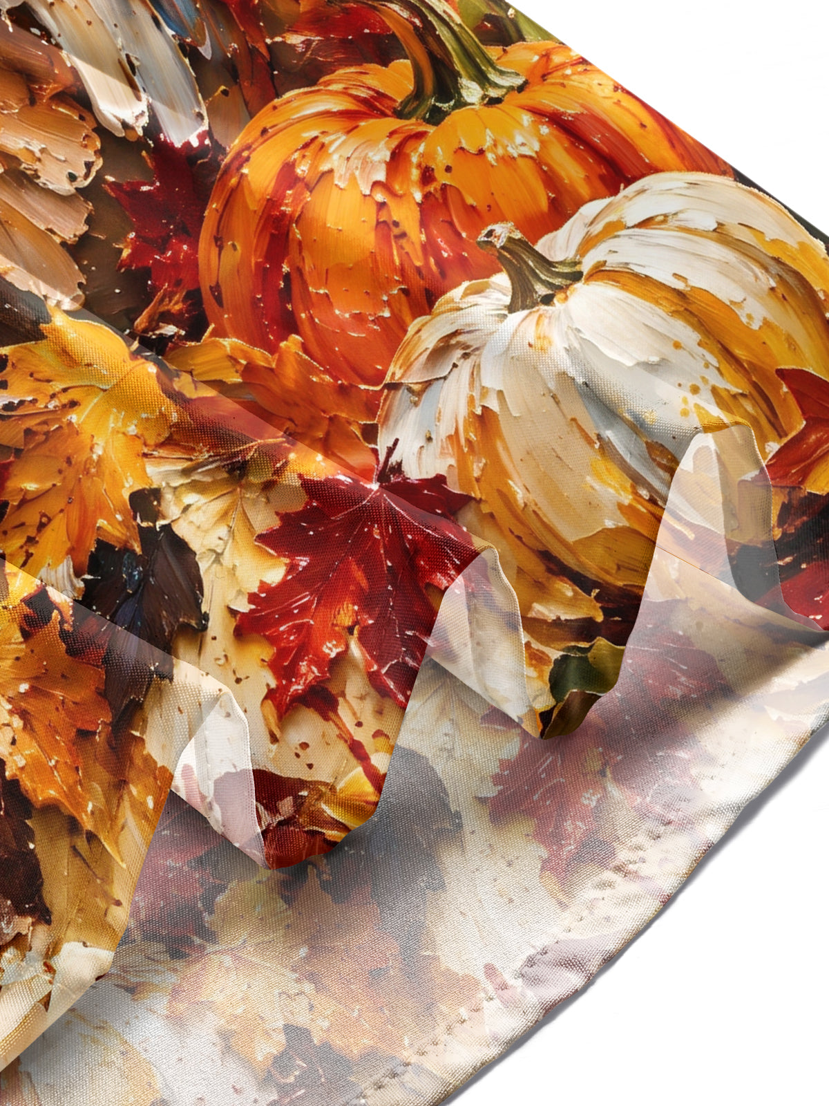 Oceanlyte Men's Long Sleeve Shirt - Thanksgiving Day Turkey And Autumn Leaves Print with Chest Pocket
