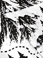 Oceanlyte Men's Short Sleeve Shirt - Mountain Landscape With Pine Trees And Topographic Lines Print with Chest Pocket