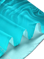 Oceanlyte Men's Hawaiian Palm Tree Outline Print Short Sleeve Shirt with Chest Pocket