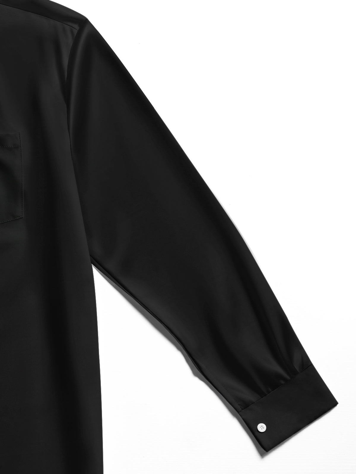 Oceanlyte Men's Ink Painting Bamboo And Mountains Print Long Sleeve Shirt with Chest Pocket