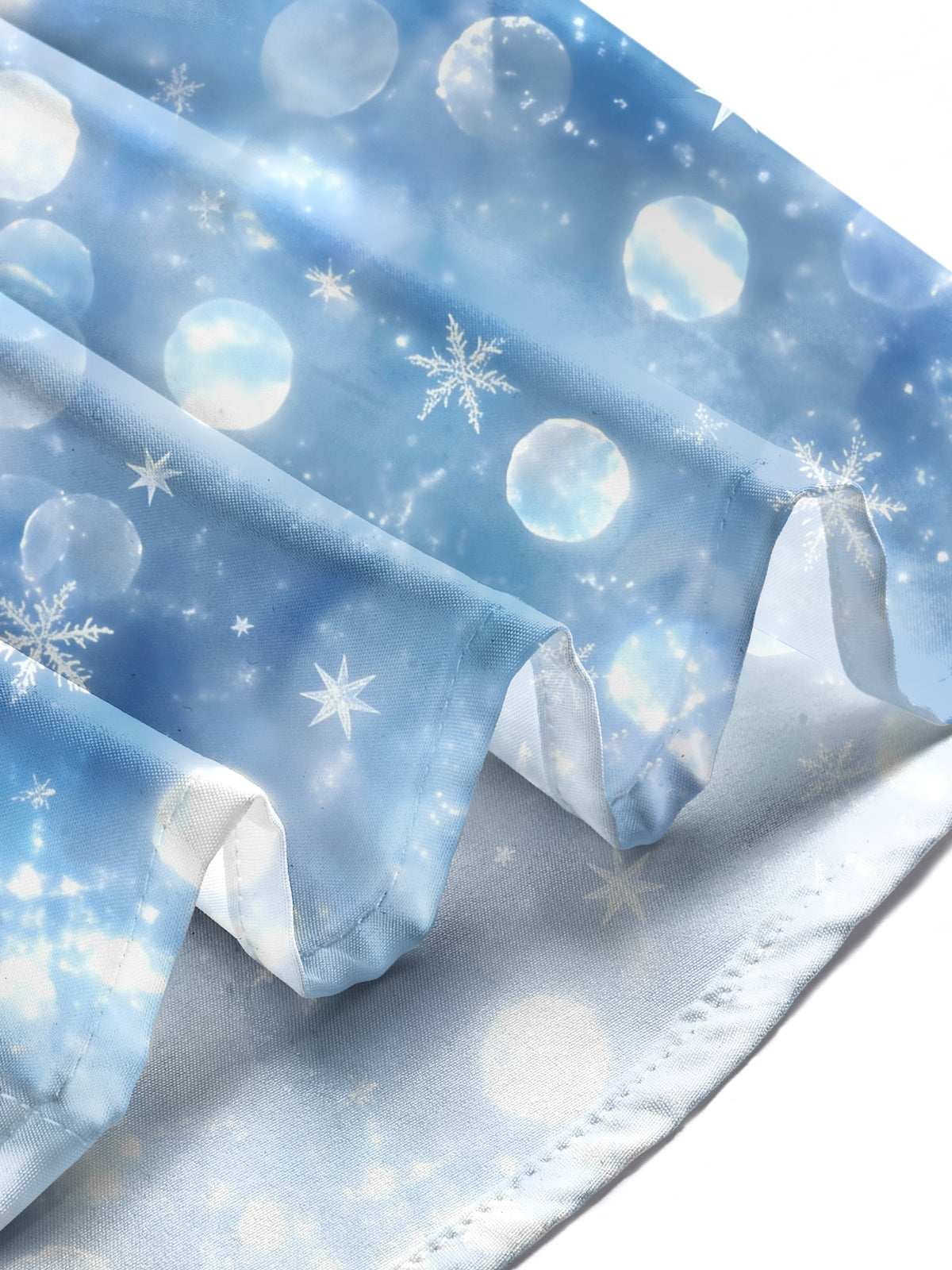 Oceanlyte Men's Printed Snowflake Gradient Print Long Sleeve Shirt with Chest Pocket
