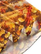 Oceanlyte Men's Long Sleeve Shirt - Halloween Autumn Landscape With Jack-o-lanterns And Pinecones Print with Chest Pocket