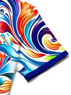 Abstract Men's Pocket Short Sleeve Shirts