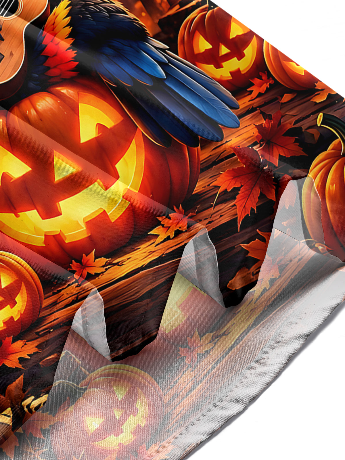 Oceanlyte Men's Graphic Halloween Toucan Print Long Sleeve Shirt with Chest Pocket