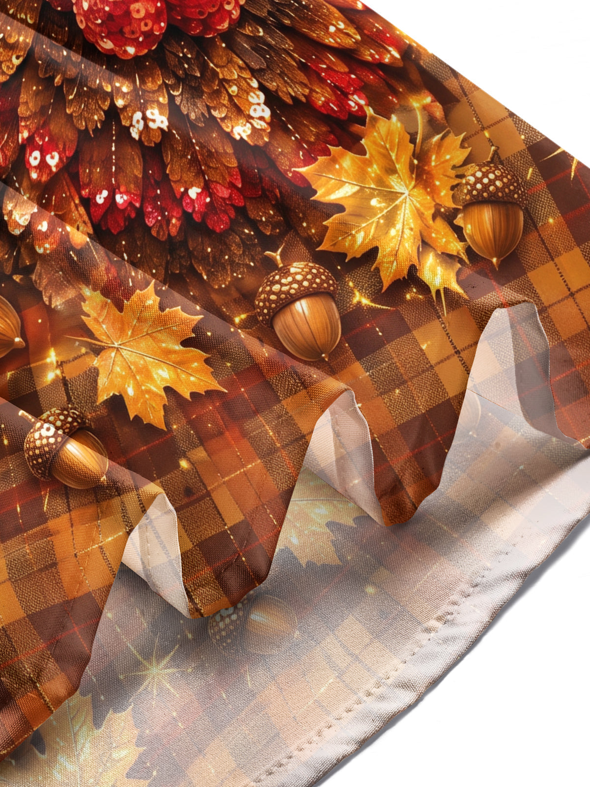 Oceanlyte Men's Thanksgiving Turkey With Pilgrim Hat Print Long Sleeve Shirt with Chest Pocket