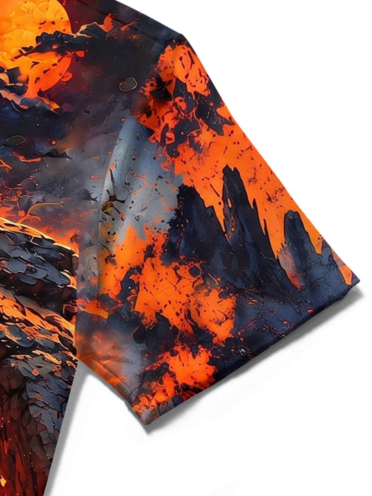 Oceanlyte Men's Desert Sunset Rock Archway With Cacti Print Short Sleeve Shirt with Chest Pocket