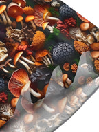 Oceanlyte Men's Hawaiian Mushroom Forest Print Short Sleeve Shirt with Chest Pocket