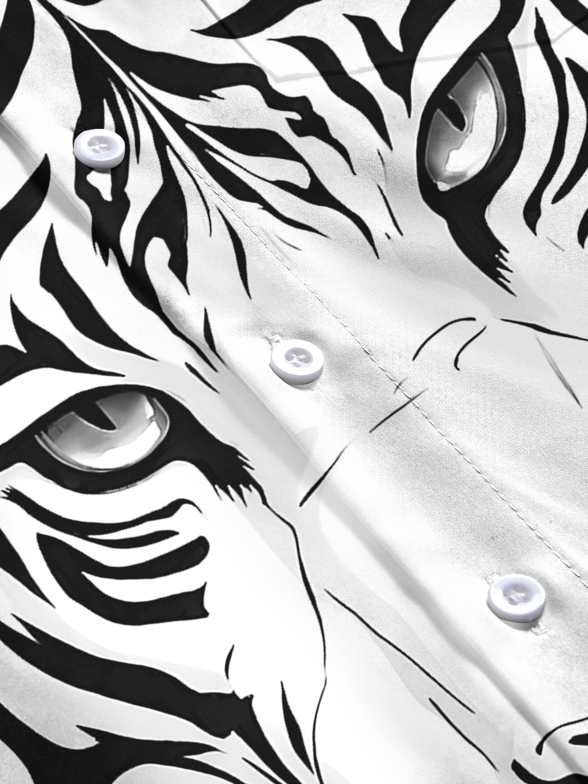 Oceanlyte Men's Graphic Animal Print Long Sleeve Shirt with Chest Pocket