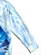 Oceanlyte Men's Winter Arctic Cabin And Aurora Borealis Print Long Sleeve Shirt with Chest Pocket
