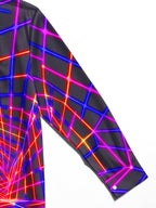 Oceanlyte Neon Grid Tunnel Men's Long Sleeve Shirt with Chest Pocket