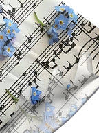 Oceanlyte Men's Hawaiian Musical Notes Sheet Music Print Short Sleeve Shirt with Chest Pocket