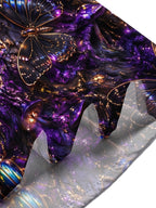 Oceanlyte Men's Short Sleeve Shirt - Iridescent Beetles Butterflies And Spiders Print with Chest Pocket