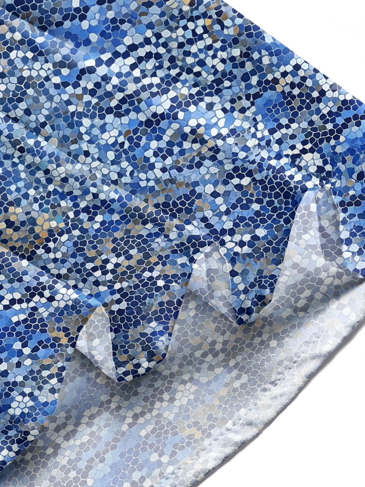 Oceanlyte Men's Patterned Mosaic Tile Pattern Long Sleeve Shirt with Chest Pocket