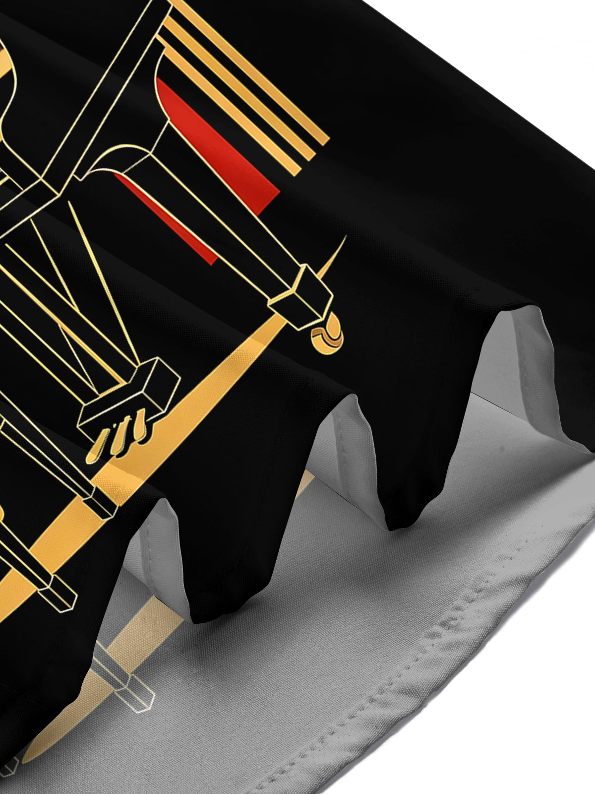 Oceanlyte Men's Retro Piano Player Print Grand Piano Print Short Sleeve Shirt with Chest Pocket