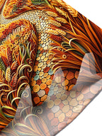 Oceanlyte Men's Printed Quilled Lighthouse Coast Print Short Sleeve Shirt with Chest Pocket