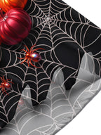 Oceanlyte Men's Short Sleeve Shirt - Halloween Pumpkins Bats Spiders And Spiderwebs Print with Chest Pocket