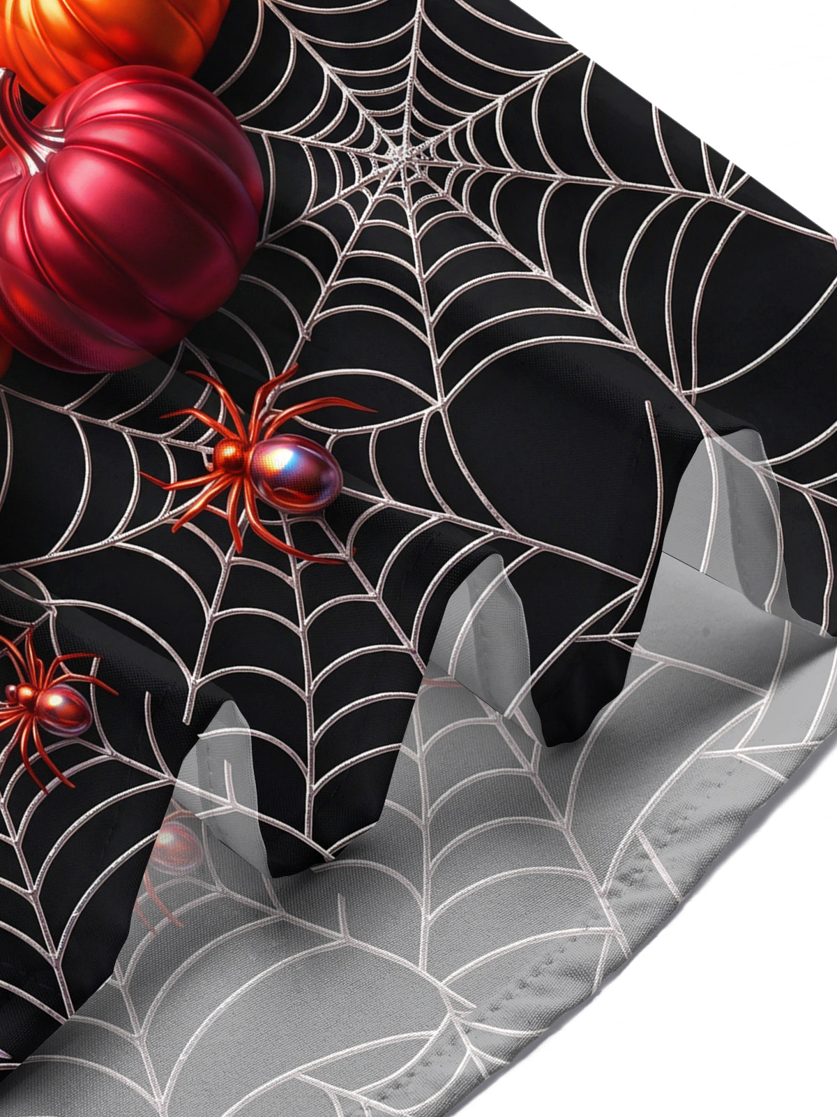 Oceanlyte Men's Short Sleeve Shirt - Halloween Pumpkins Bats Spiders And Spiderwebs Print with Chest Pocket