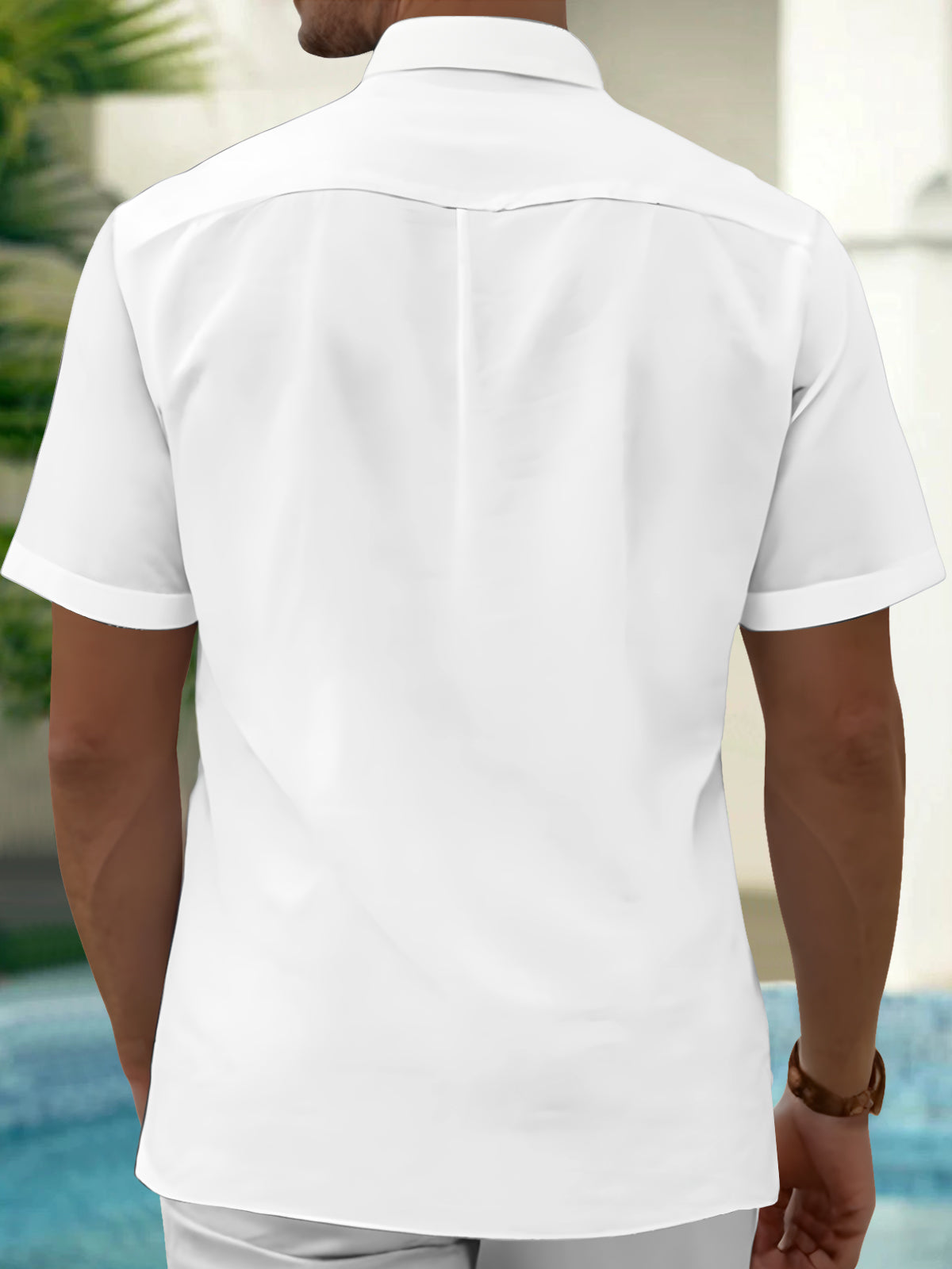 Oceanlyte Men's Graphic Gym Print Short Sleeve Shirt with Chest Pocket
