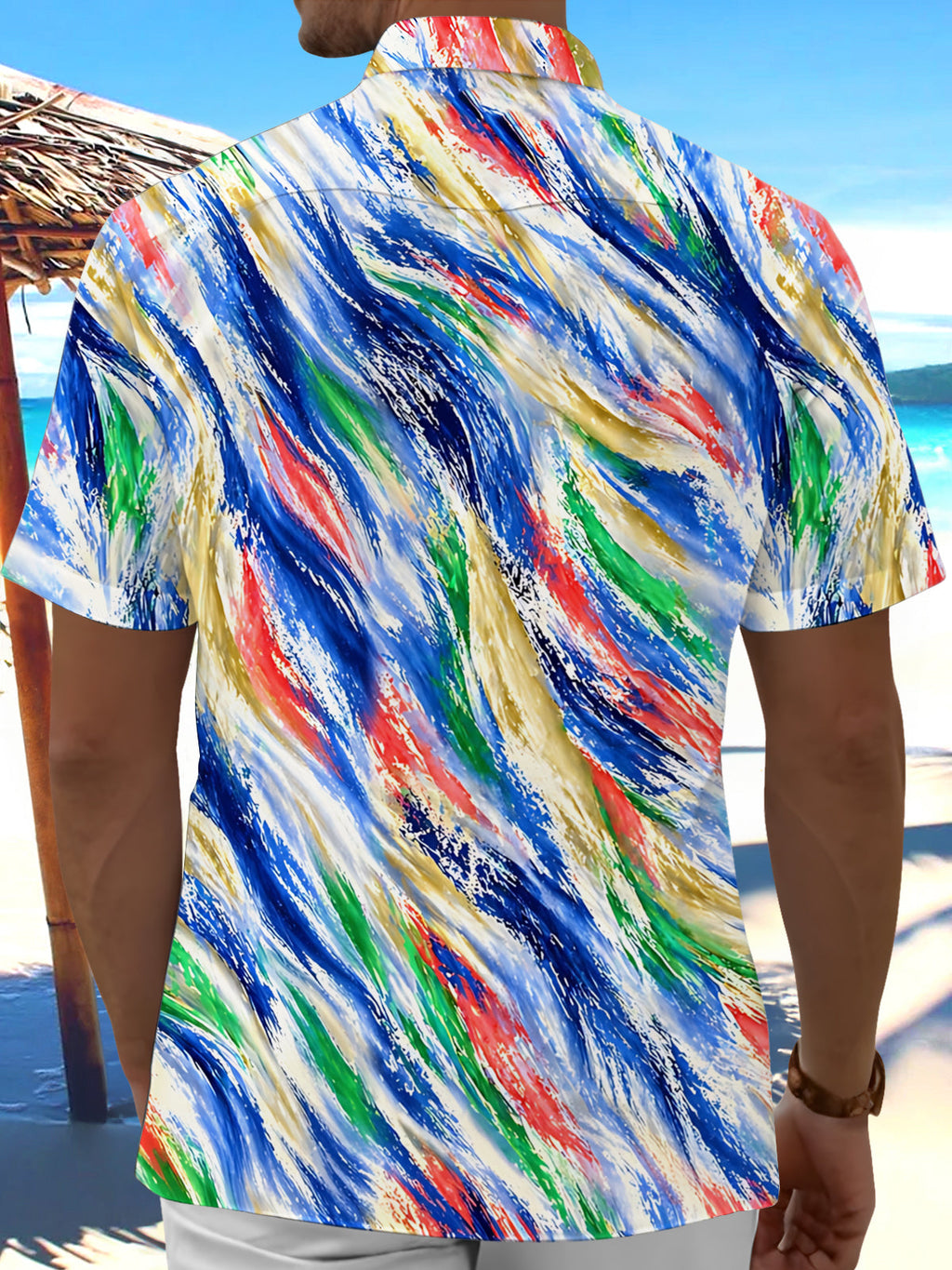 Oceanlyte Abstract Men's Pocket Short Sleeve Shirts