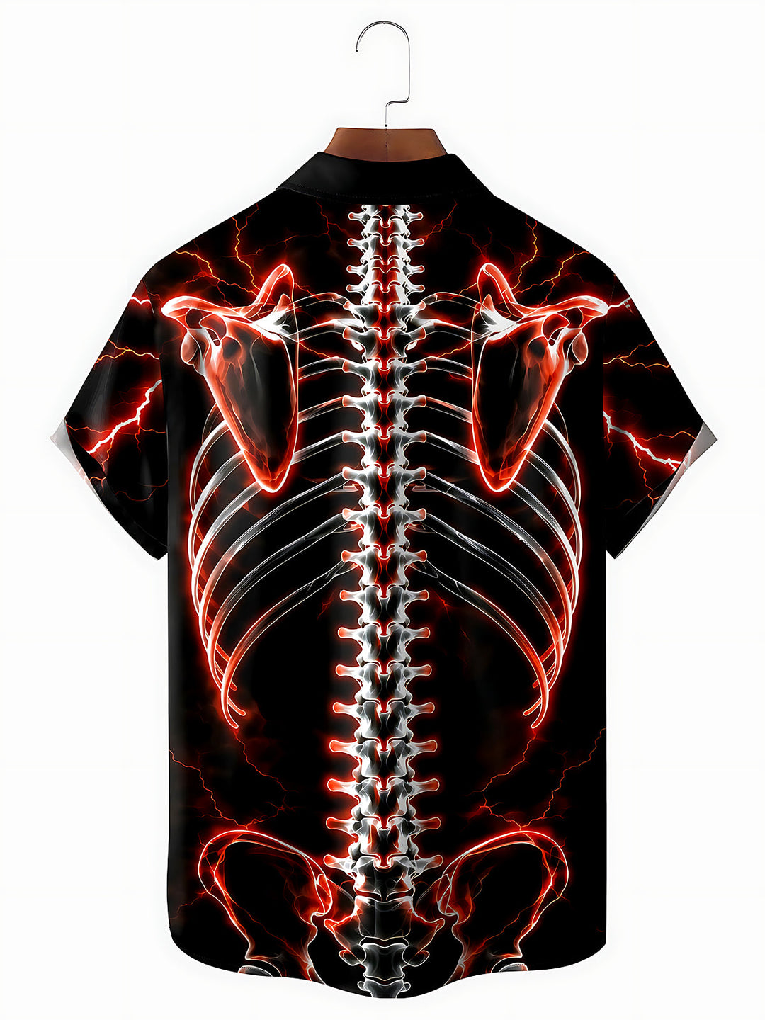 Dark Skull Bone Men's Pocket Short Sleeve Shirts
