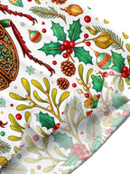 Oceanlyte Men's Hawaiian Christmas Jewel Stag Beetle Print Short Sleeve Shirt with Chest Pocket