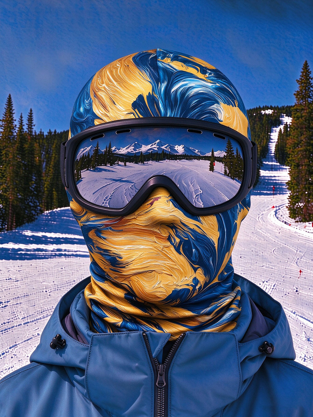 Oceanlyte Abstract Ski Mask