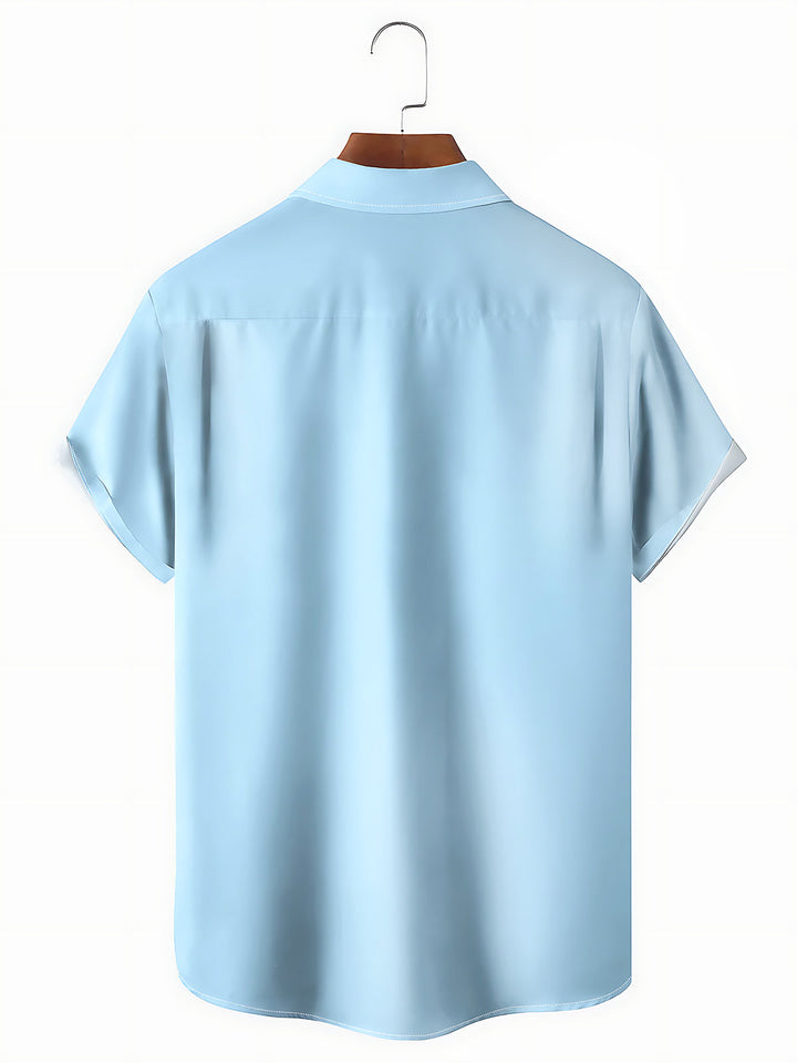 Funny Costume Men's Pocket Short Sleeve Shirts