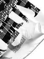 Oceanlyte Men's Printed Singer Print Short Sleeve Shirt with Chest Pocket