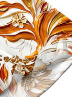Oceanlyte Men's Graphic Gilded Phoenix Print Short Sleeve Shirt with Chest Pocket