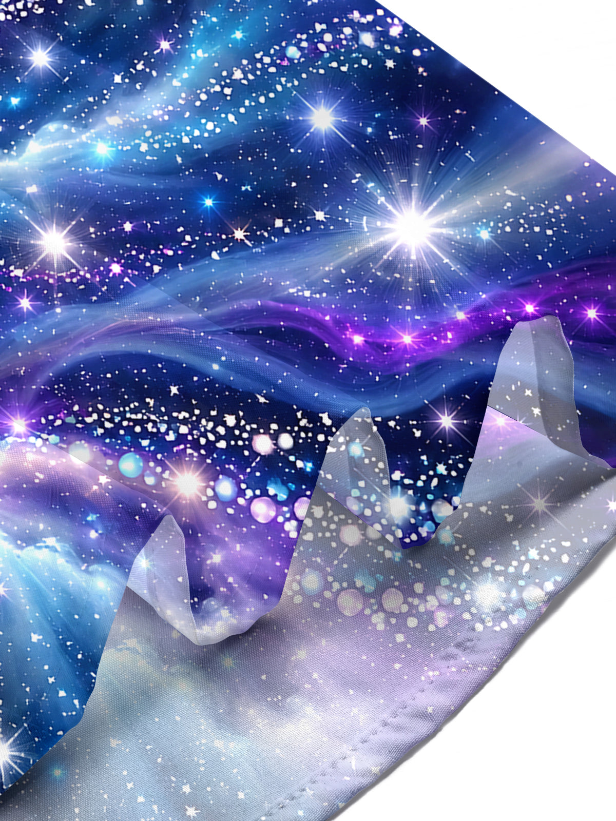 Oceanlyte Men's Printed Galaxy Swirl Print Short Sleeve Shirt with Chest Pocket