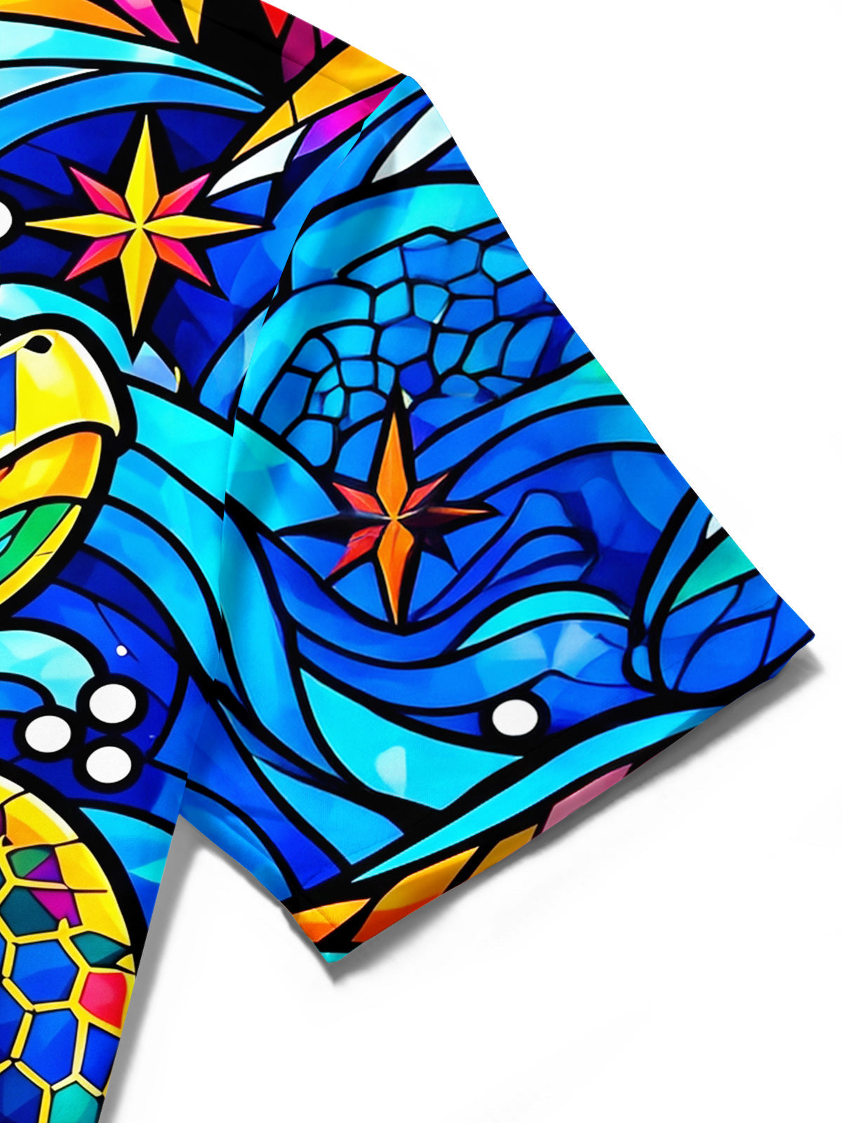 Oceanlyte Men's Hawaiian Sea Turtle Print Short Sleeve Shirt with Chest Pocket