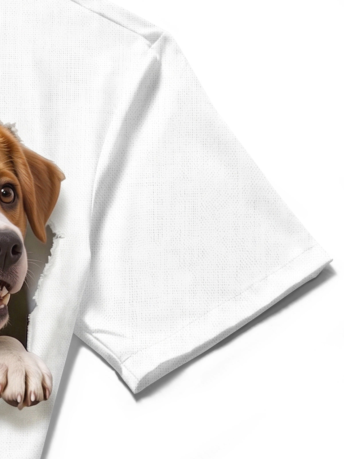 Oceanlyte Men's Graphic Dog In Pocket Print Short Sleeve Shirt with Chest Pocket