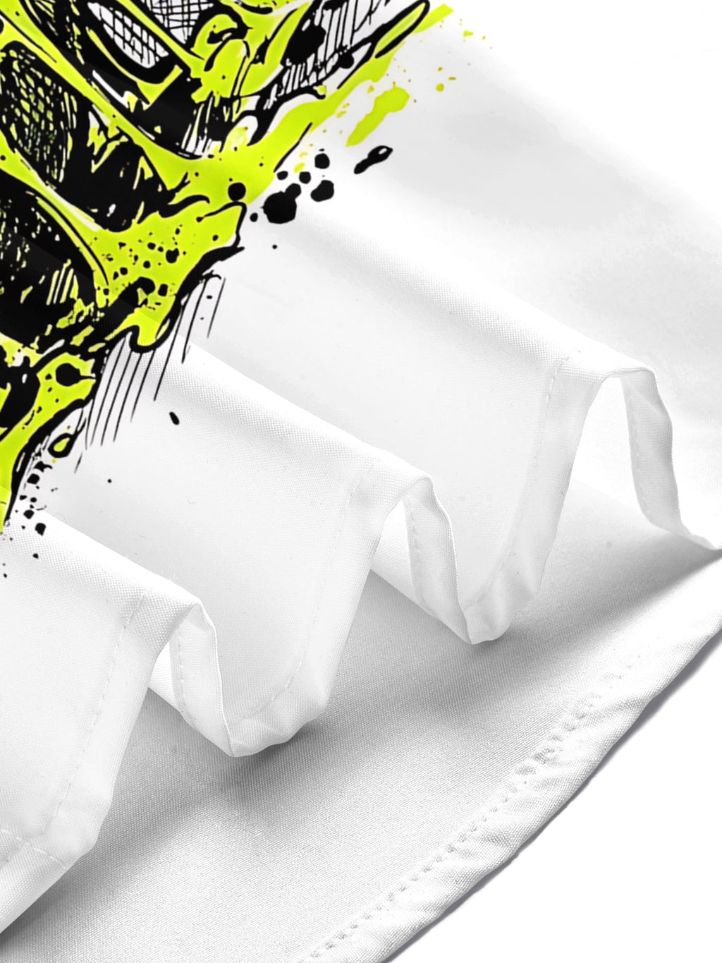 Oceanlyte Men's Melting Tennis Ball With Splatter Art Print Short Sleeve Shirt with Chest Pocket