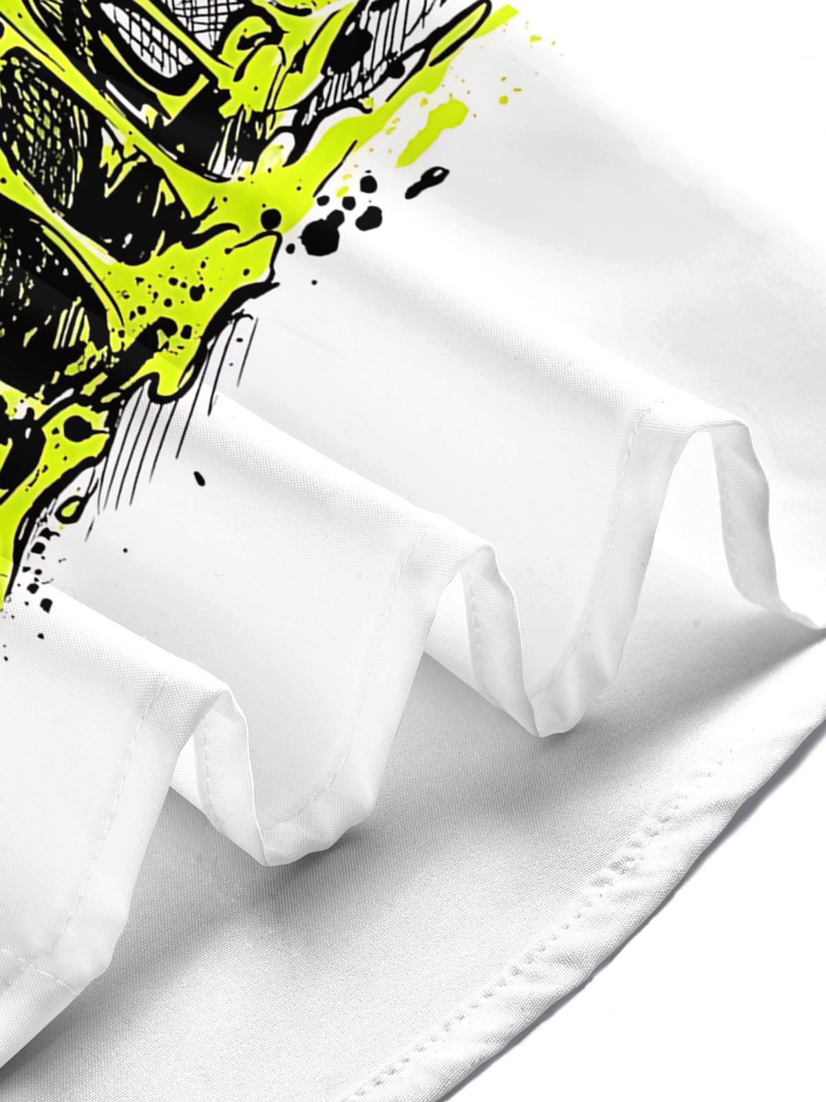 Oceanlyte Men's Melting Tennis Ball With Splatter Art Print Short Sleeve Shirt with Chest Pocket