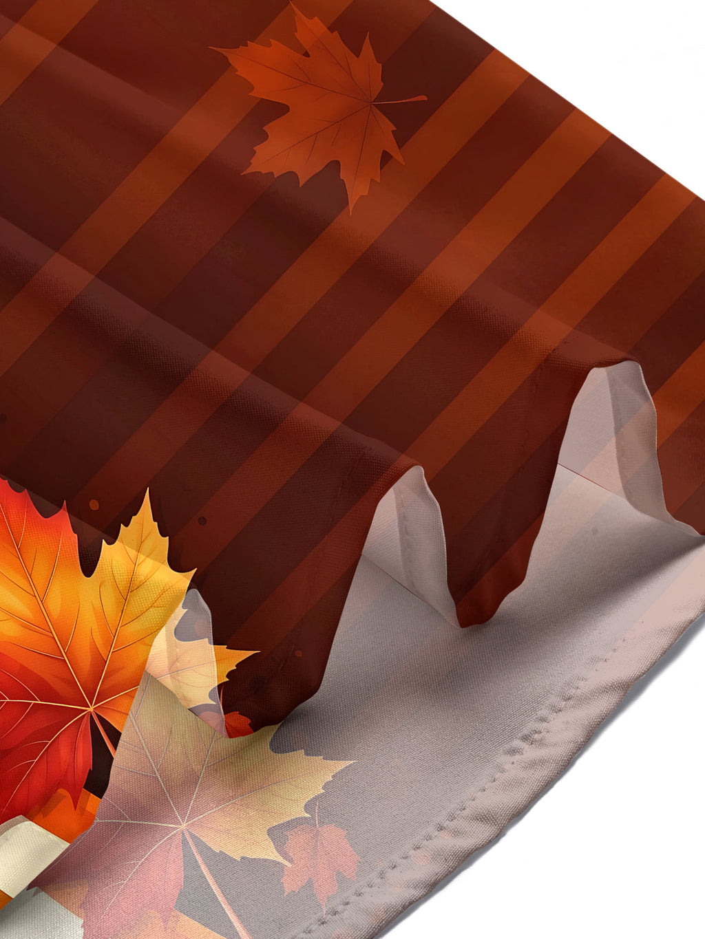 Oceanlyte Men's Hawaiian Autumn Maple Leaves Print Short Sleeve Shirt with Chest Pocket