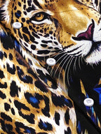 Oceanlyte Men's Leopard And Butterflies Print Short Sleeve Shirt with Chest Pocket