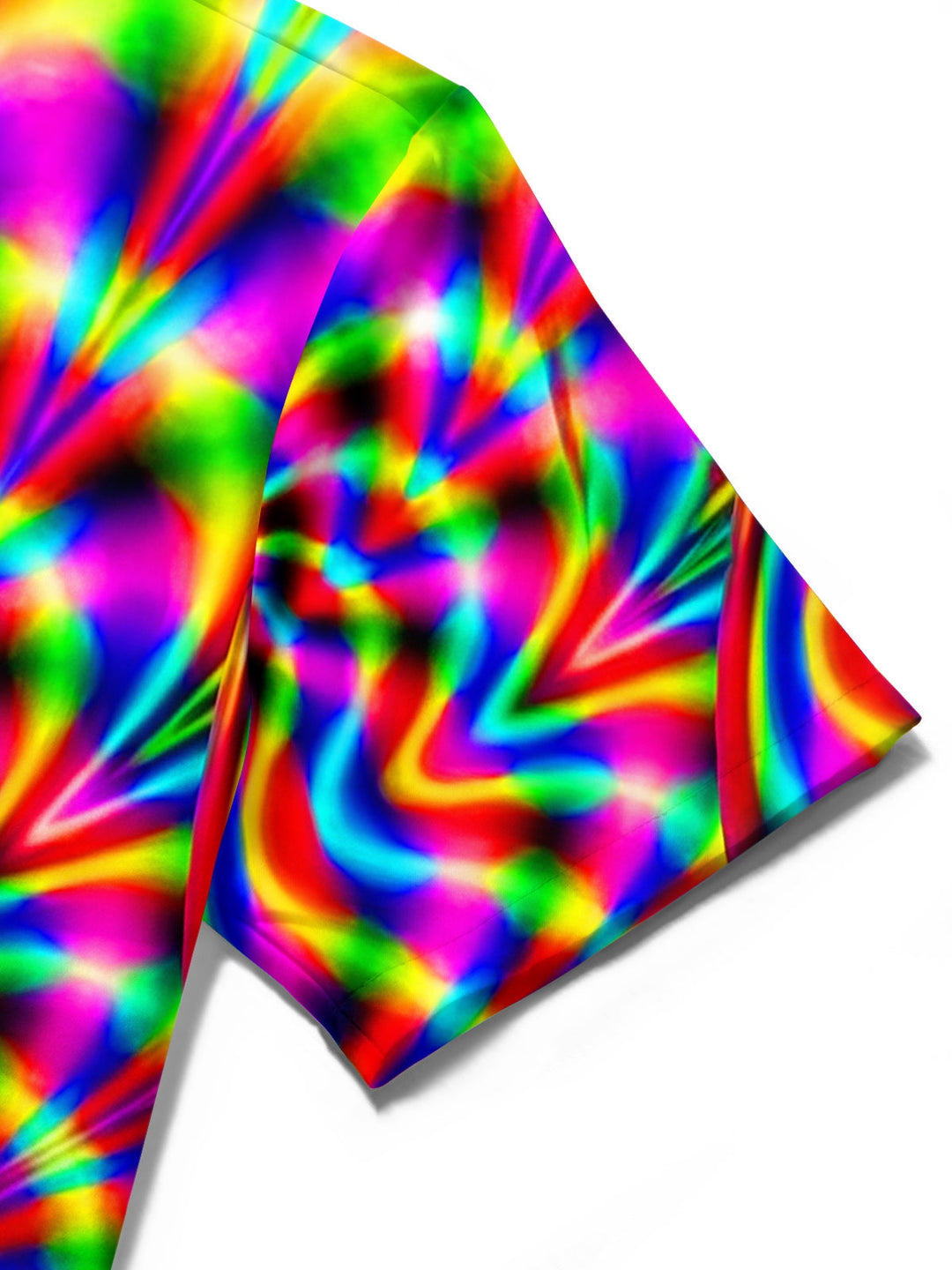 Oceanlyte Men's Abstract Psychedelic Mandala Swirl Print Short Sleeve Shirt with Chest Pocket