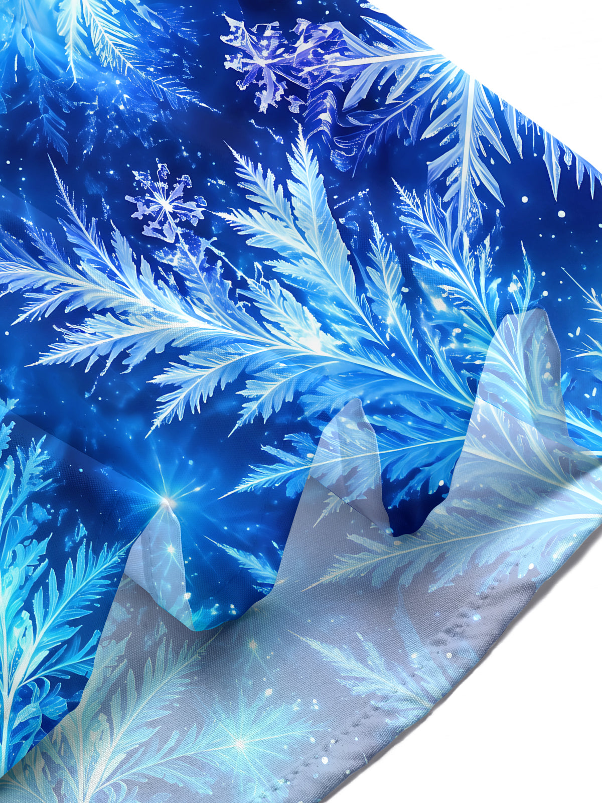 Oceanlyte Men's Printed Snowflakes Print Short Sleeve Shirt with Chest Pocket