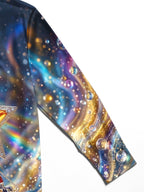 Oceanlyte Men's Nativity Scene With Star Of Bethlehem Print Long Sleeve Shirt with Chest Pocket