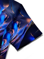 Abstract Men's Pocket Short Sleeve Shirts