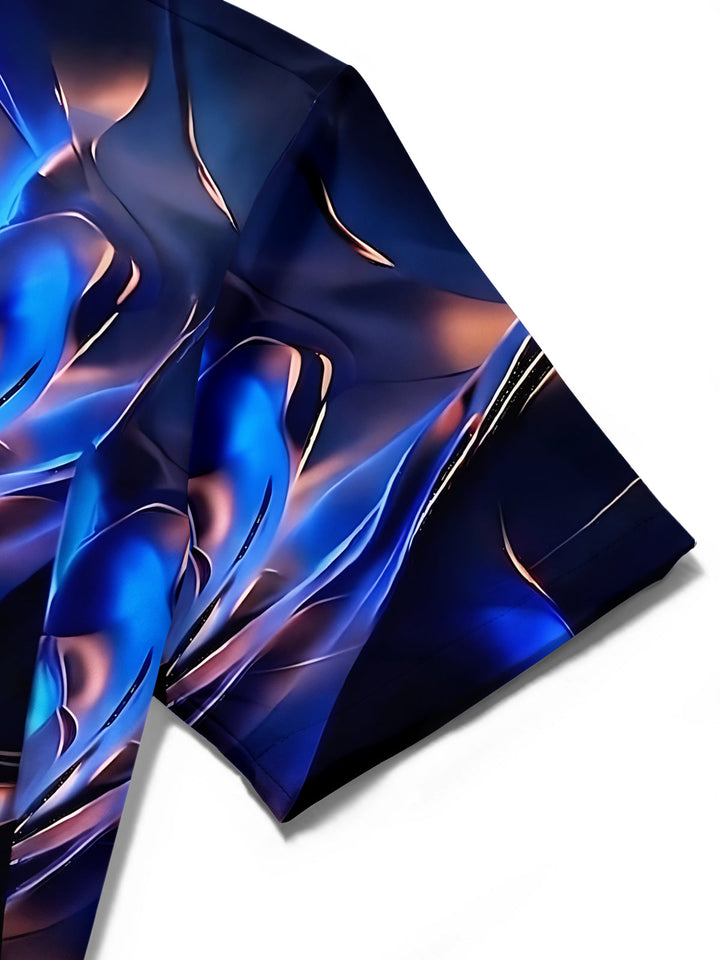 Abstract Men's Pocket Short Sleeve Shirts