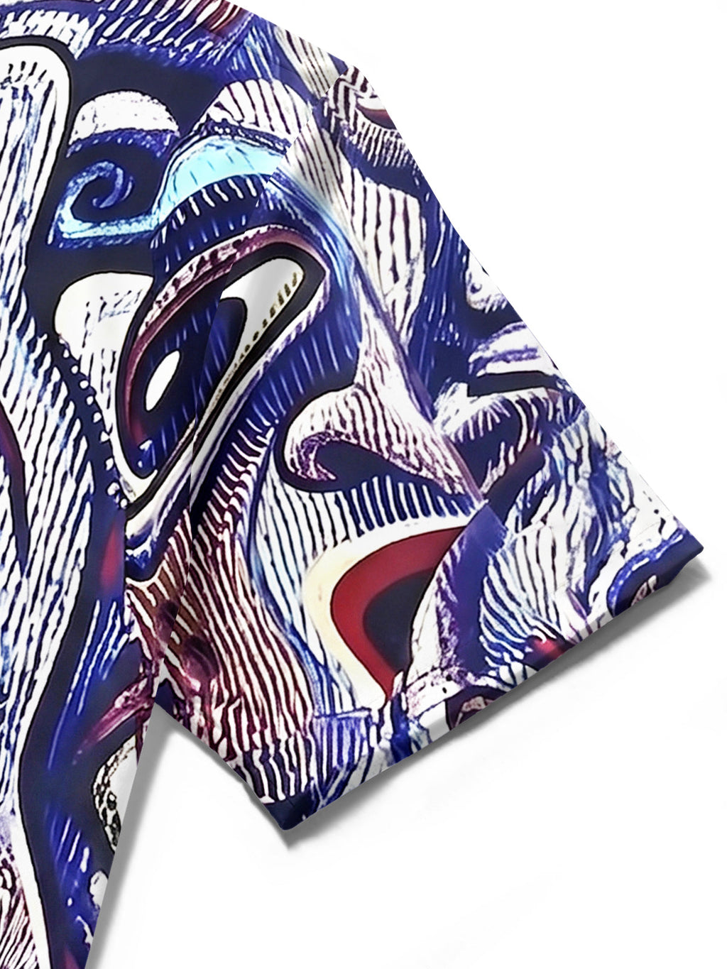 Oceanlyte Men's Printed Pattern Print Short Sleeve Shirt with Chest Pocket
