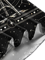 Oceanlyte Men's Astronomical Telescope And Moon Phases Print Long Sleeve Shirt with Chest Pocket