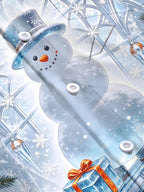 Oceanlyte Men's Graphic Christmas Snowman Print Penguin Print Long Sleeve Shirt with Chest Pocket