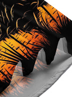 Oceanlyte Men's Hawaiian Sunset Swamp Landscape Print Short Sleeve Shirt with Chest Pocket