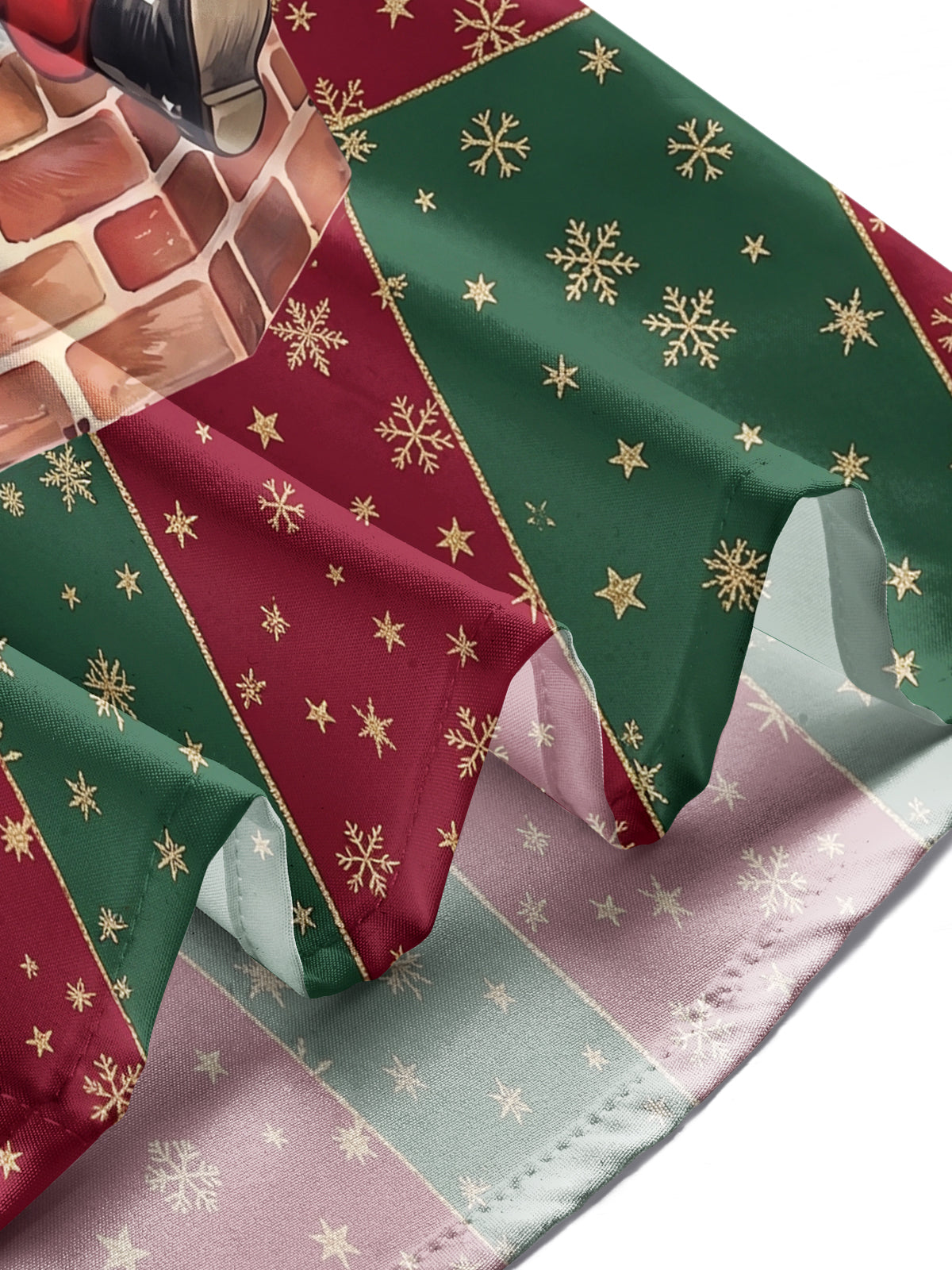 Oceanlyte Men's Printed Santa Claus On Chimney Print Long Sleeve Shirt with Chest Pocket